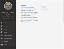 Tablet Screenshot of marcokalz.de